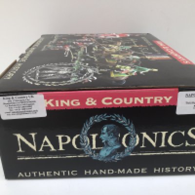 Boxed King and Country Minature military figures in the Napoleonic series featuring NA87. Seizing thr Colours. No reserve.