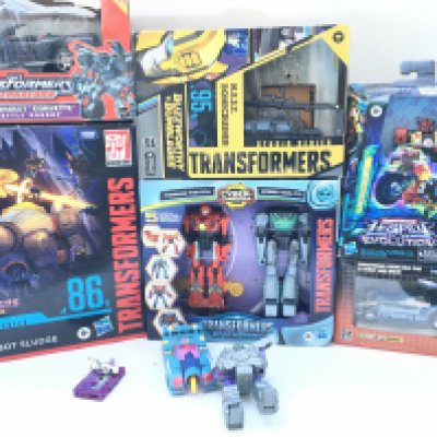 A Collection of Boxed And Loose Transformers.