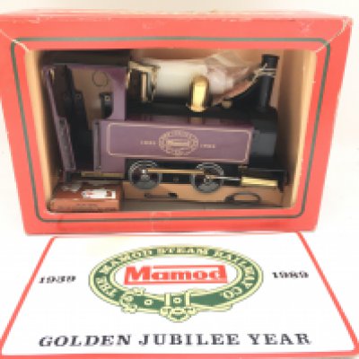 A Rare Boxed Mamod Golden Jubilee Tank Engine. With Accessories And Instructions in Unused Condition.