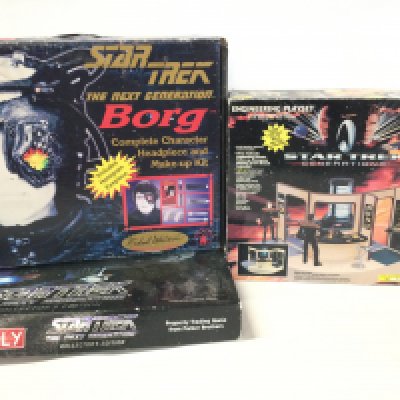 A Small Collection of Boxed Star Trek Items. Including a Engineering Playset. No Reserve.