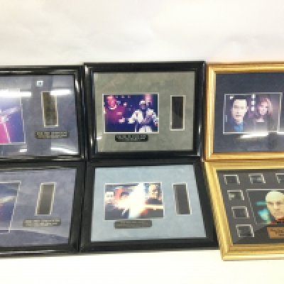 A Collection of Star Trek Framed Film Cells. No Reserve.
