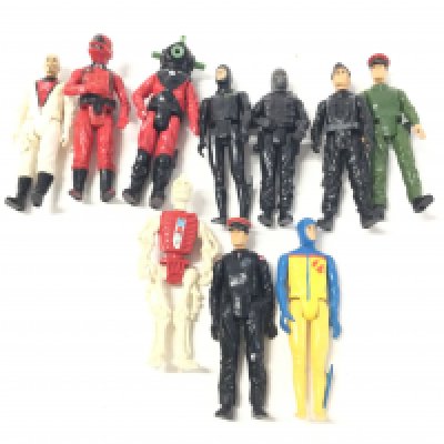 A Small Collection of Playworn Action Force Figures. No Reserve.