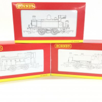 3 X Boxed Hornby 00 Gauge Locomotives. A 0-4-OST Industrial Loco #R 2361. A BR 0-4-0T Industrial Loco # 2665 And A BR 0-4-0 Diesel Class 06 Shunter #R2783.