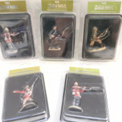 5 Britains Zulu War Figures In Blister Packs.