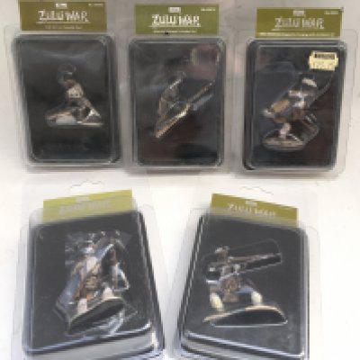 5 Britains Zulu War Figures In Blister Packs.