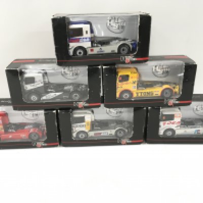 A collection of 6 unopened boxed High Speed racing Artic cabs 1:43 scale. No reserve