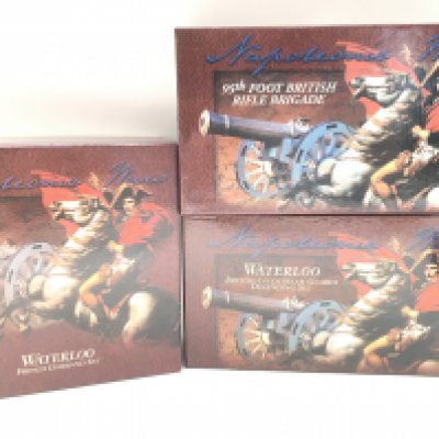 3 X Boxed Britains Figure Sets. A French Command Set. A 95th Foot British Riffle Brigade And British Coldstream Guards Defending Set.(3).