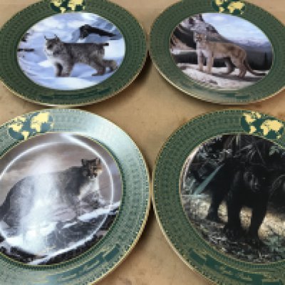 Two boxes of various Bradford Exchange collectors plates - NO RESERVE