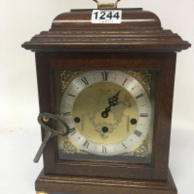 A Mahogany cased mantel clock London maker for restoration. Hight 30cm