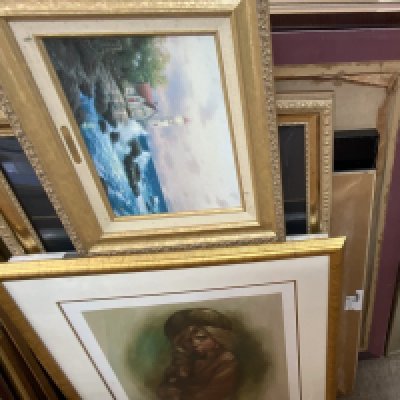 A collection of modern artwork including pencil Signed prints, Gliche, acrylic etc.. NO RESERVE 