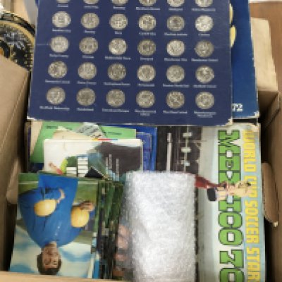 A collection of 1966 football memorabilia including tickets, magazines and other football memorabilia. Postage category C