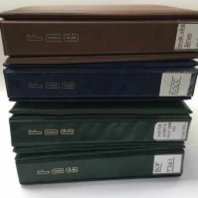 A large collection of south African 1st day stamp albums and a box of PHQ cards.