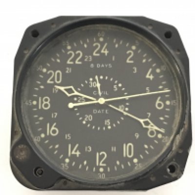 A wwII aircraft clock.
