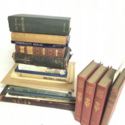 A collection of vintage books including Letters of Queen Victoria, The Works of Emerson, The Year 1919 illustrated, Sixty Years a Queen, The Lansdowne poets Longfellow. This lot cannot be posted. NO RESERVE