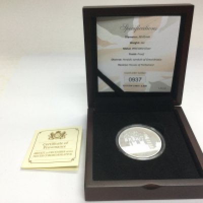 A cased limited edition Brexit transition 1oz silver proof coin, 937/2020. Shipping category A.- NO RESERVE