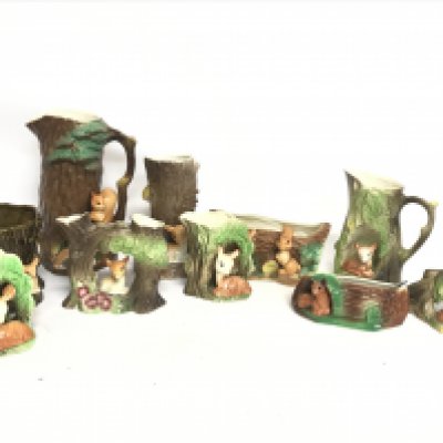 A Collection of porcelain Royal Fauna Horsea vases and others. This lot cannot be posted. NO RESERVE