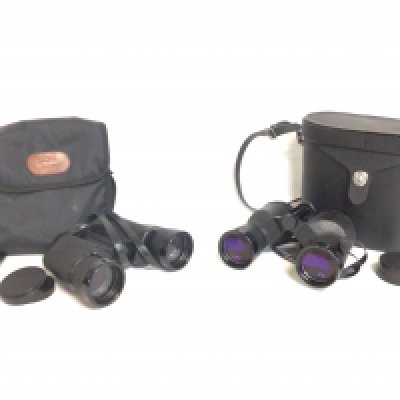 A pair of Ascot binoculars and one other pair of binoculars. This lot cannot be posted. NO RESERVE