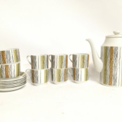 A Midwinter Sienna coffee set. This lot cannot be posted. NO RESERVE