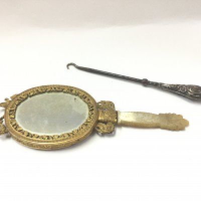 A French III empire gilt frame mirror.