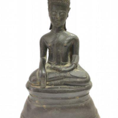 A bronze thai buddah figure, 23cm tall. Postage category C