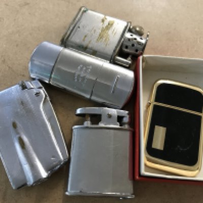 A of five cigarette lighters
