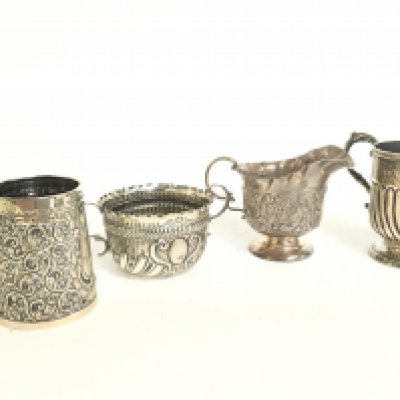 Silver hallmarked cream jugs. Postage category B