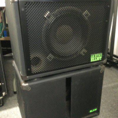 A Trace Elliot BLX80 bass amp speaker and one other (2).