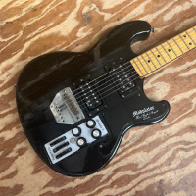 A 1975 Shergold Modulator Guitar with No 5 Recording Module in Cavity. Changed pickups one Parker pickup, Fair to Good condition overall with some playwear and crazing to paint consistent with age and use.