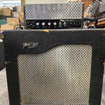 A 1960's Fenton Weill Porta Bass 15 Combo Amplifier with original Goodmans Audion speaker. Appears all original. Not PAT tested and has original Bulgin mains plug. Fair condition.