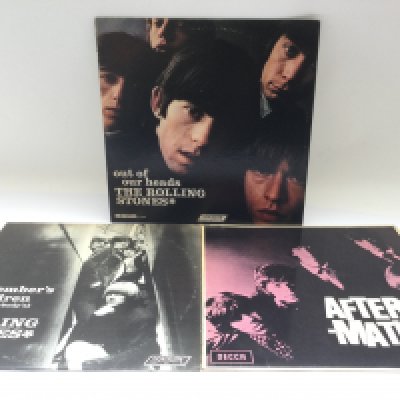 Three Rolling Stones LPs comprising a US pressing of 'Out Of Our Heads', 'Aftermath' and a US pressing of 'December's Children'. VG+.