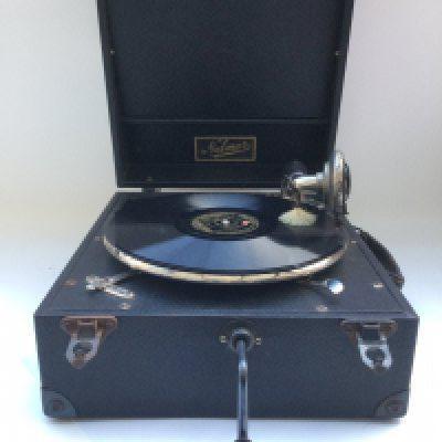 A Nelmur table top gramophone.