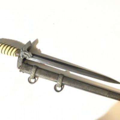 A German Luftwaffe officers presentation dagger the blade with makers marks good condition.