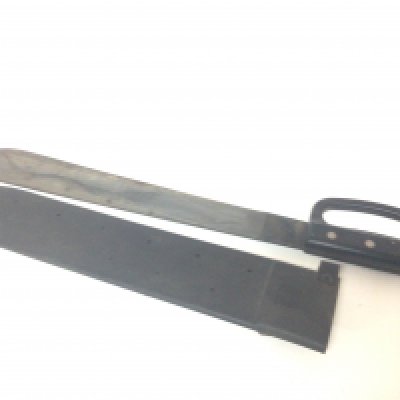 A US military machete with scabbard marked US Stemaco 1991 and further makers marks to the grip.