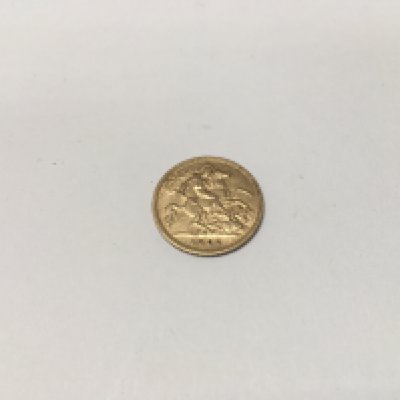 A 1906 half Sovereign.