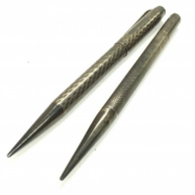Two silver hallmarked pencils including a Yard O Led. Postage category a