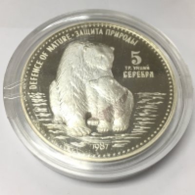 A 5oz silver 1987 leningrad mint coin. Postage B