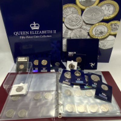 A mixed lot of Change Checker coinage and additional current face value coinage. (B)