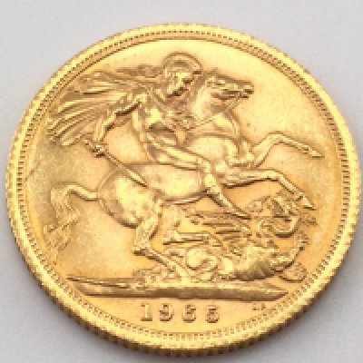 A 1965 sovereign. Postage cat A.