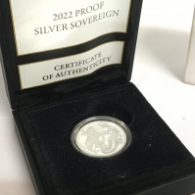A 2022 Proof Silver Sovereign