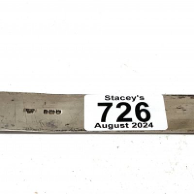 A hallmarked silver page turner, engine turned handle. (A)