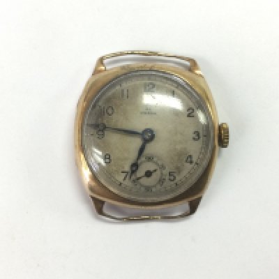 A 9ct gold cased Omega watch. Shipping category A.