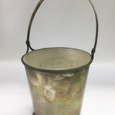 A sterling silver ice bucket, Shipping category B.