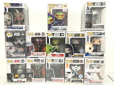 A Collection Of Funko Pop Figures Mostly Star Wars. No Reserve.