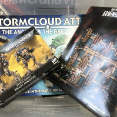 A Box Containing War Hammer Kits And Magazines. No Reserve.