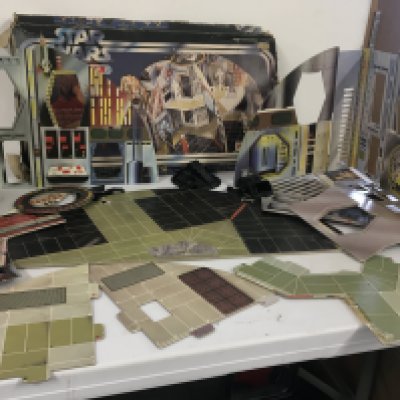 Star Wars vintage Death Star playset.  Box in poor condition possibly incomplete.