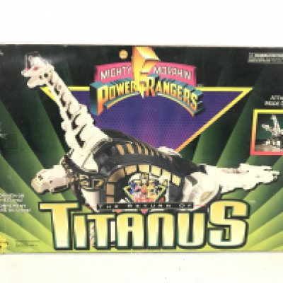 A Boxed Irwin Power Rangers Titanus. Parts Missing. No Reserve.