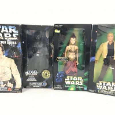 4 X Boxed Star Wars 12 Inch Figures. No Reserve. (4).
