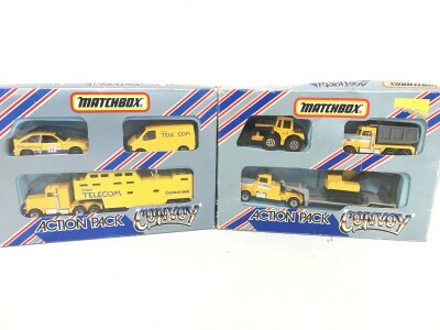 2 X Boxed Matchbox Convoy Action Packs. No Reserve.
