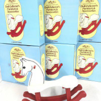 A Collection Of 6 Boxed Heritage Mint Ltd. Dolls Rocking Horse. No Reserve.