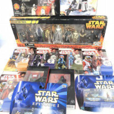 A Collection of Various Star Wars Toys Including Lego. Micro Machines And A Collector Pack. No Reserve.